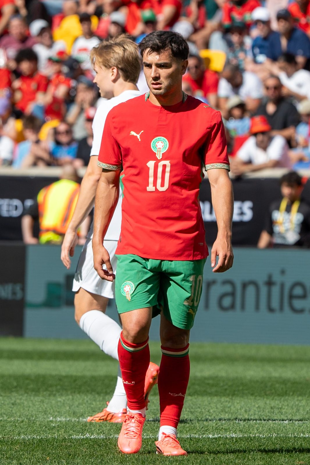 إبراهيم دياز مع المنتخب المغربي في كأس العالم 2026 - تصوير Bryan Berlin، رخصة CC BY-SA 4.0